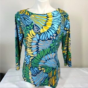 JMcLaughlin Catalina Cloth Wavesong Top L